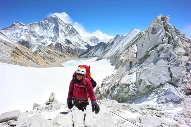 In Nepal at 6,200m. Picture: Antoine Cottet @cottisch