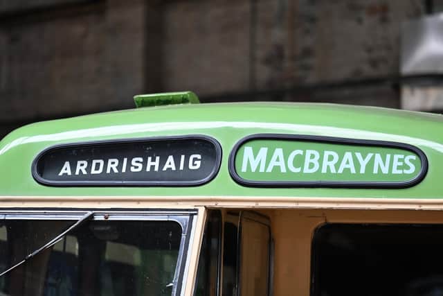 A MacBraynes' single decker is among Glasgow Vintage Vehicle Trust's collection of 130 historic buses, lorries and fire engines. Picture: John Devlin/JPIMedia