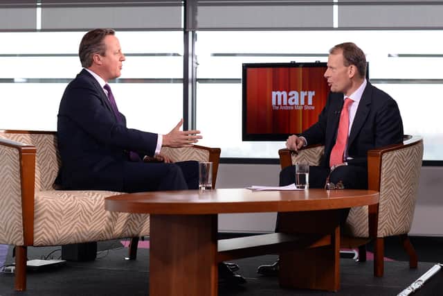 David Cameron set out the basis for a Scottish independence referendum on an episode of the BBC's Andrew Marr Show (Picture: Stefan Rousseau/PA)