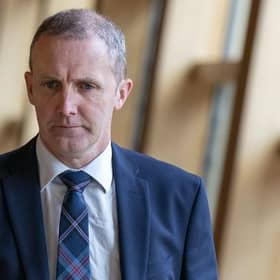 Minister for Health and Social Care Michael Matheson arrives ahead of First Minster's Questions at the Scottish Parliament in Holyrood, Edinburgh.