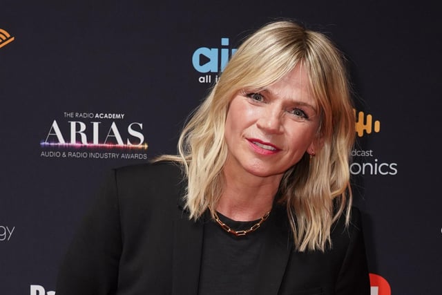Zoe Ball remains the broadcaster’s second highest paid talent, with a salary of £980,000 to £984,999, but figures show her salary falling for a second consecutive year.