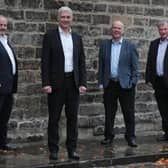 Left to right are Stephen Paterson, Kevin Boyd, Scott Carnegie and Graham Langley, Quest Corporate, the Edinburgh-based corporate finance firm founded in 2000. Picture: Stewart Attwood