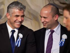Yair Lapid (L), leader of the Yesh Atid party and Naftali Bennett have formed a coalition (Getty Images)
