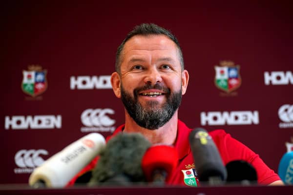 Andy Farrell during the British and Irish Lions Head Coach announcement at One Creechurch Place, London. Pic: Yui Mok/PA Wire.