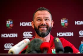 Andy Farrell during the British and Irish Lions Head Coach announcement at One Creechurch Place, London. Pic: Yui Mok/PA Wire.