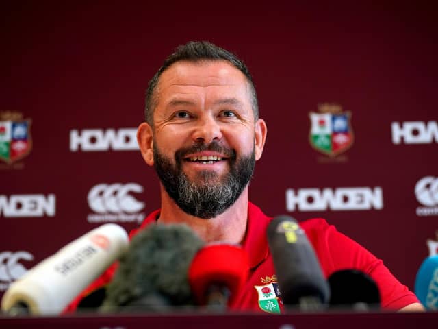 Andy Farrell during the British and Irish Lions Head Coach announcement at One Creechurch Place, London. Pic: Yui Mok/PA Wire.