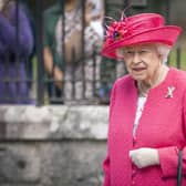 Queen Elizabeth II at the gates at Balmoral, as she takes up summer residence at the castle.
