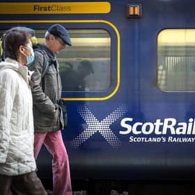 Commuters and travellers at Edinburgh's Waverley Station. Picture: Jane Barlow/PA Wire