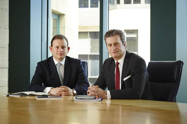 From left: Capricorn Energy's James Smith, who will retain the CFO title in the new group, and Simon Thomson, who is stepping down as CEO (file image). Picture: contributed.