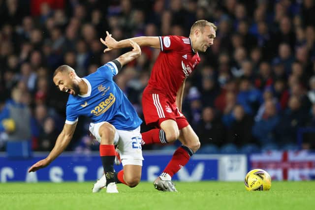 Dylan McGeouch made his first start for Aberdeen since August against Rangers. (Photo by Alan Harvey / SNS Group)