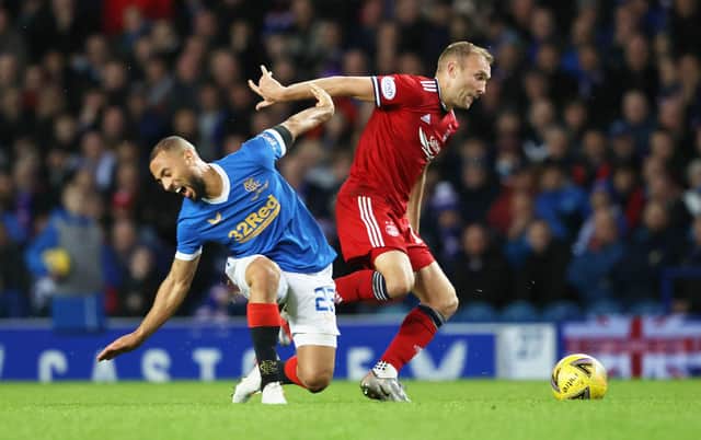 Dylan McGeouch made his first start for Aberdeen since August against Rangers. (Photo by Alan Harvey / SNS Group)