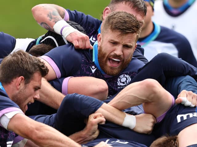 Luke Crosbie is one of many players looking to stake a claim for Scotland against Italy.
