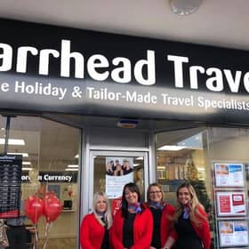 Stock Image. Barrhead Travel store.