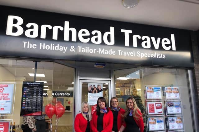 Stock Image. Barrhead Travel store.