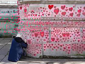 The national Covid memorial wall in Lambeth, London. As the UK Covid inquiry launches its battle to access mobile phone messages of Boris Johnston, a similar call is made for phone records of Scottish ministers to be made available for the inquiry north of the border.