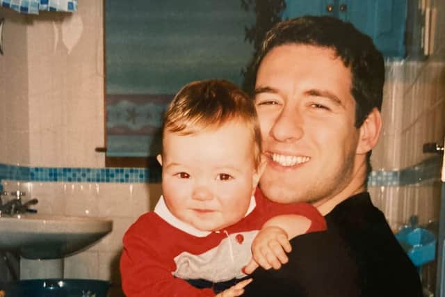 Alistair Wilson with his son Andrew.
