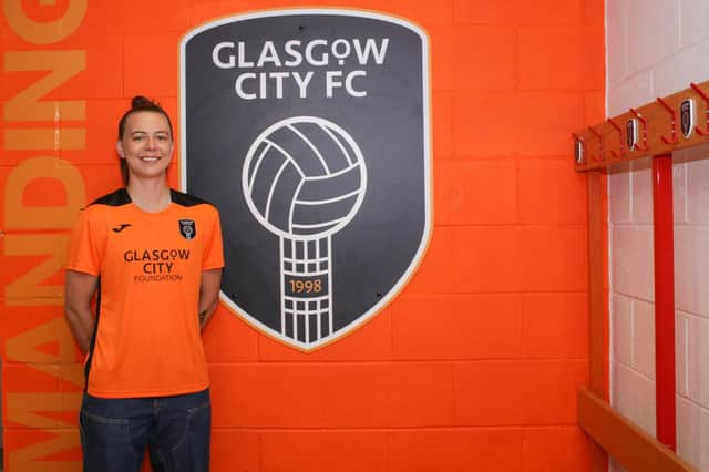 Glasgow City have confirmed the signing of Meikayla Moore from Liverpool. Credit: Georgia Reynolds/Glasgow City FC