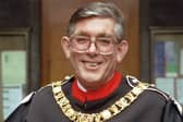 Edinburgh Lord Provost Norman Irons wearing the new ceremonial robes designed by Betty Davis in November 1992 (Picture: Jack Crombie)