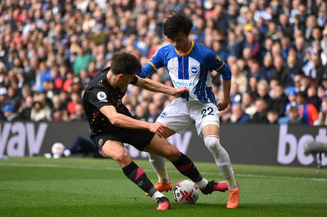 Kaoru Mitoma has shone for Brighton this season and has a big admirer in Celtic boss Ange Postecoglou.