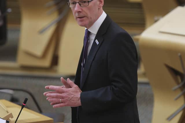 Deputy First Minister John Swinney at the Scottish Parliament in Holyrood, Edinburgh. Picture date: Wednesday June 23, 2021.