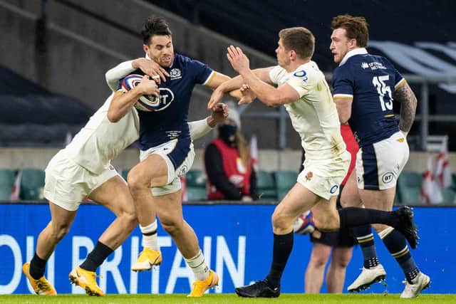 Sean Maitland was outstanding in the win over England and should return to the team against Ireland on Sunday. Picture: Craig Williamson/SNS