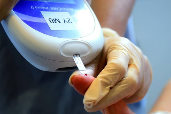 A blood test for diabetes. Photo: Peter Byrne/PA Wire