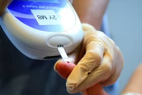 A blood test for diabetes. Photo: Peter Byrne/PA Wire