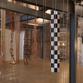 Installation view of the Leonor Antunes exhibition at the Fruitmarket, Edinburgh PIC: Nick Ash