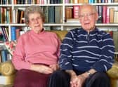 Ann and Angus Mitchell in 2014. Mrs Mitchell, part of a World War Two code-breaking team at Bletchley Park, died on May 11 2020, aged 97, having tested positive for Covid-19. Her funeral took place on May 20 2020.