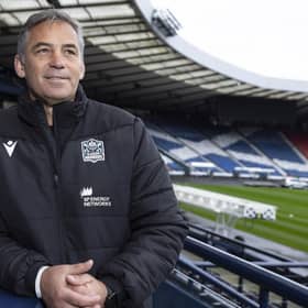 Glasgow Warriors head coach Franco Smith at Hampden Park which will host the first leg of this year's annual 1872 Cup clash against Edinburgh. (Photo by Ross MacDonald / SNS Group)