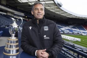 Glasgow Warriors head coach Franco Smith at Hampden Park which will host the first leg of this year's annual 1872 Cup clash against Edinburgh. (Photo by Ross MacDonald / SNS Group)