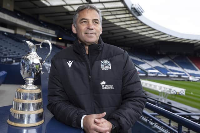 Glasgow Warriors head coach Franco Smith at Hampden Park which will host the first leg of this year's annual 1872 Cup clash against Edinburgh. (Photo by Ross MacDonald / SNS Group)