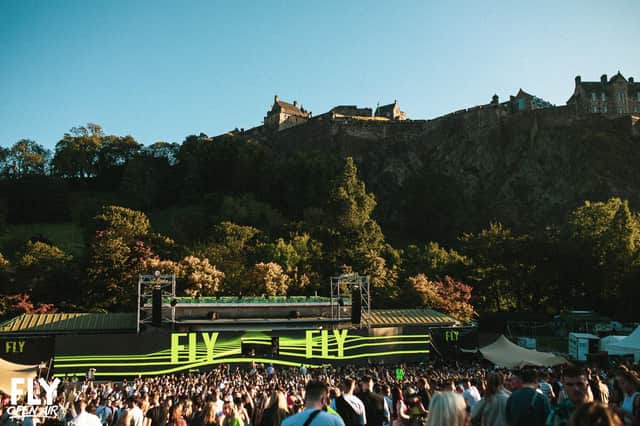 The Fly Open Air festival is due to go ahead in Princes Street Gardens in Edinburgh in September.