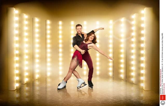 Mark Hanretty and Libby Clegg in last year's series of Dancing on Ice.