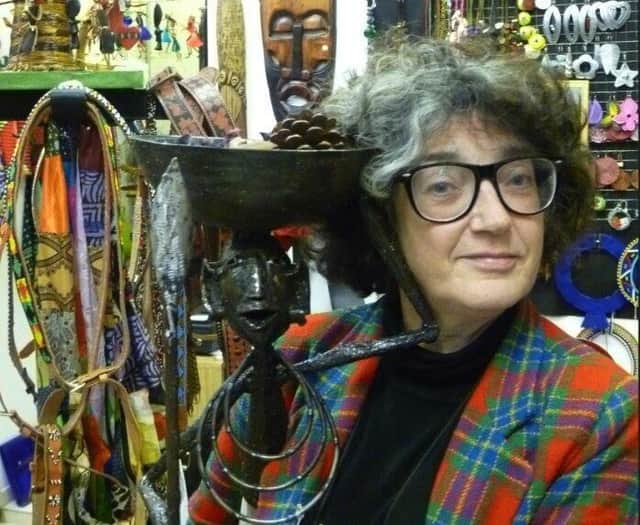 Kate Copstick was on her way home with the charity shop's takings.