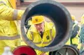 John Swinney tours the Harland and Wolff Methil yard site (Picture: Jane Barlow/PA Wire)