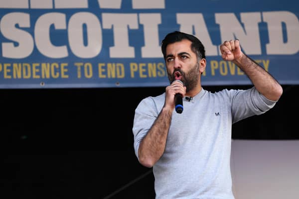 Humza Yousaf is currently facing a vote on his future as First Minister. Image: Jeff J Mitchell/Getty Images.