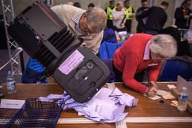 The count for the Scottish Parliament election in 2016 (SWNS)