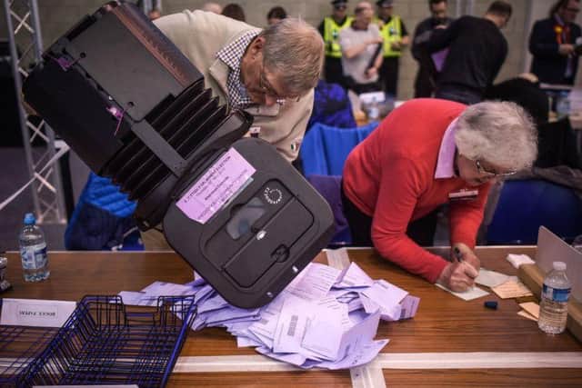 The count for the Scottish Parliament election in 2016 (SWNS)