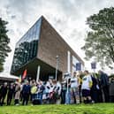 A previous protest at the campus last September. Pic: John Devlin