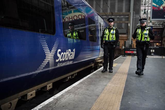 ScotRail staff have threatened to boycott routes plagued by unruly passengers unless more action is taken such as enhanced police patrols. Picture: John Devlin