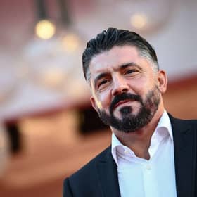 Former Italian footballer turned coach, Gennaro Gattuso. (Photo by MARCO BERTORELLO/AFP via Getty Images)