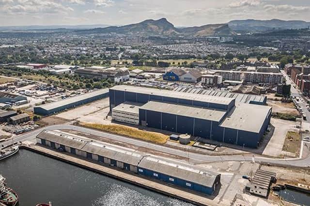 The former Pelamis wave power plant in Leith is Scotland's newest film and TV studio.