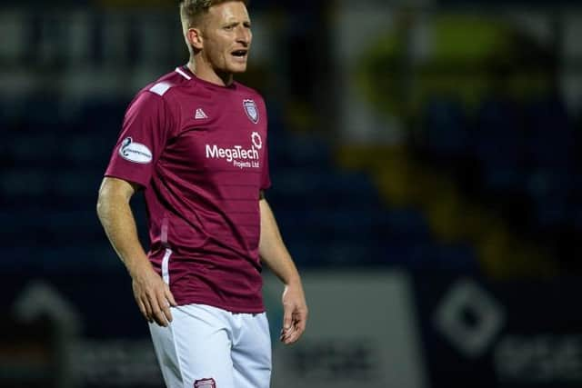 Jason Thomson has spent four years with Arbroath and witnessed gradual progression at Gayfield. (Photo by Craig Williamson / SNS Group)