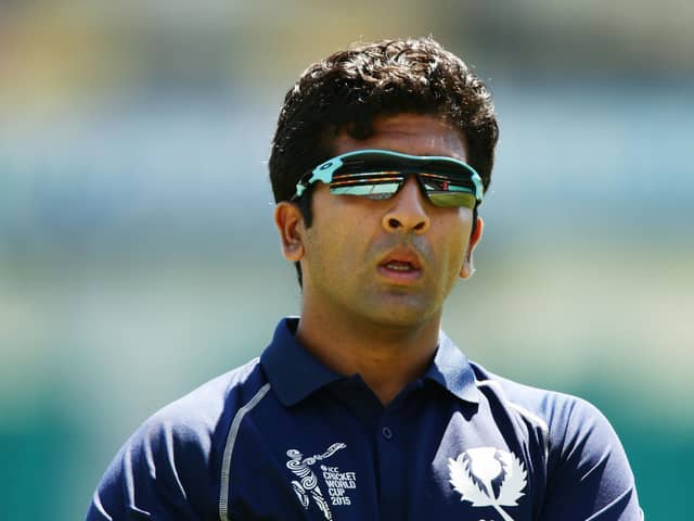 Scotland's all-time wicket taker, Majid Haq, has accused Cricket Scotland of institutional racism.  (Photo by Matt King/Getty Images)