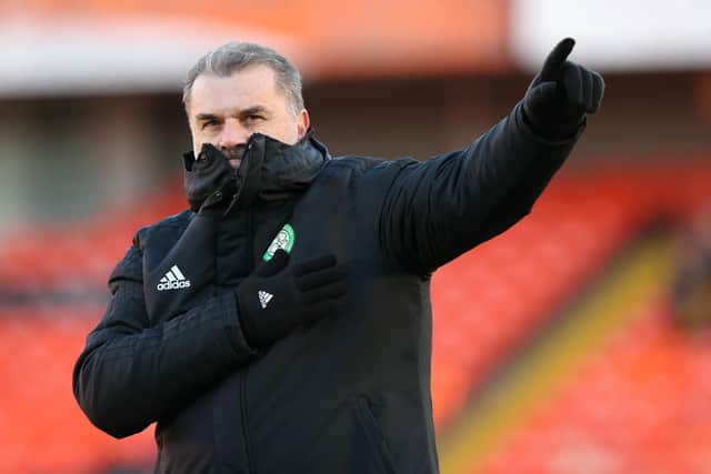 Celtic manager Ange Postecoglou after the 3-0 win over Dundee United at Tannadice (Photo by Craig Williamson / SNS Group)