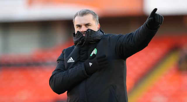 Celtic manager Ange Postecoglou after the 3-0 win over Dundee United at Tannadice (Photo by Craig Williamson / SNS Group)
