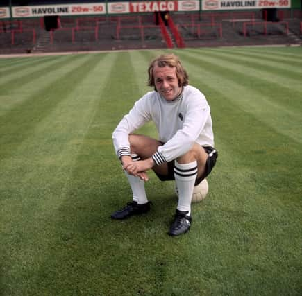 Archie Gemmill in 1971 at the start of the season when a Brian Clough-inspired Derby County would be crowned champions of England