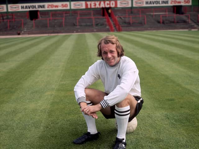 Archie Gemmill in 1971 at the start of the season when a Brian Clough-inspired Derby County would be crowned champions of England