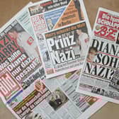 How the German press reported on Prince Harry's 2005 fancy dress costume of a Nazi general's uniform.